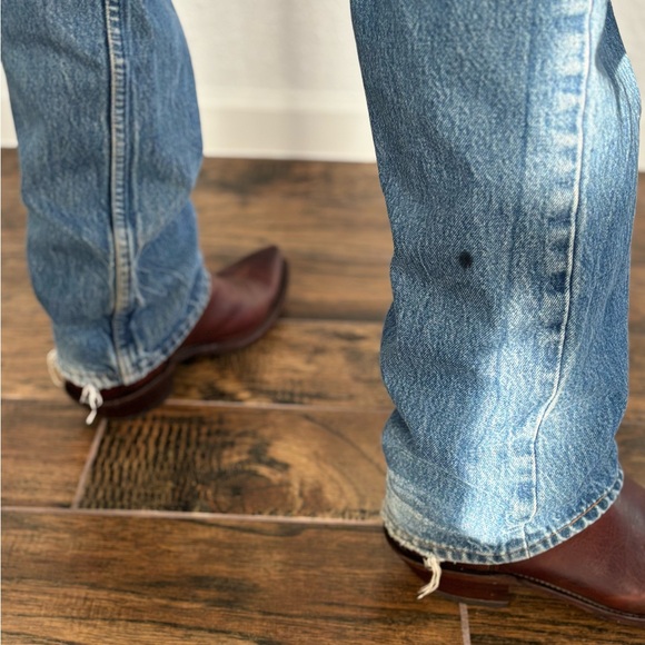 Wabi Sabi /kentsugi Repaired vintage Levi’s 501 Denim Jeans 36x32 USA 80’s - Picture 7 of 15